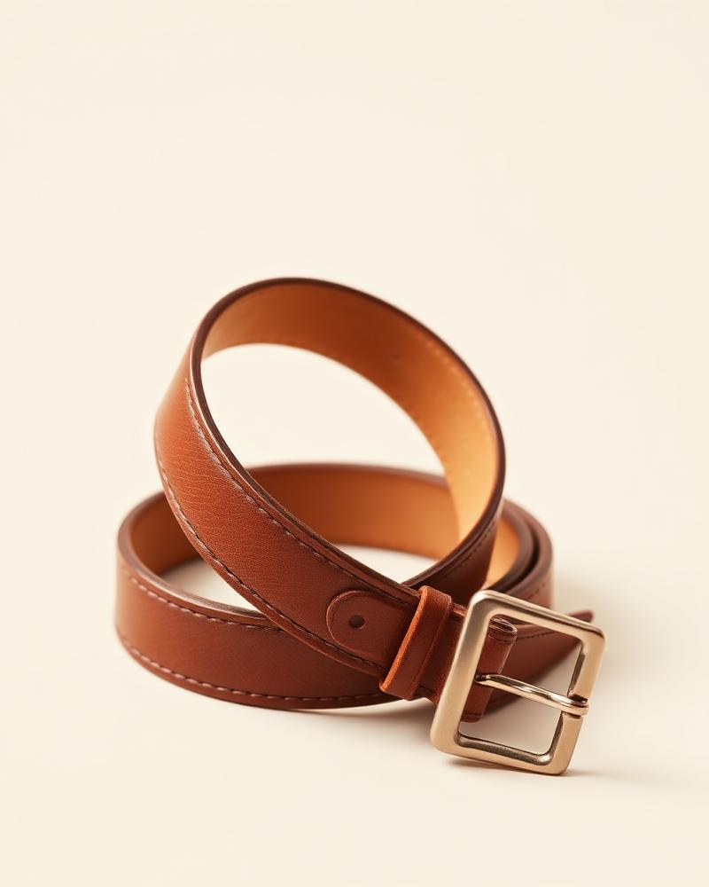 Saddle Leather Dress Belt